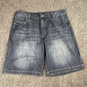 Red Camel Jean Shorts Mens 38 Relaxed Fit Classic Distressed Grunge Streetwear